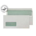 Blake Wallet Self Seal Window Natural White DL 90gsm (Pack 500)