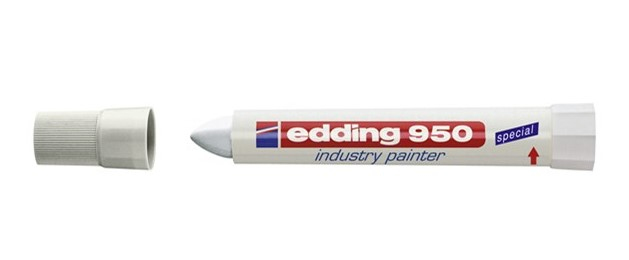Photos - Felt Tip Pen Edding 950 permanent marker Bullet tip White 1 pc(s) 4-950049 