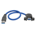 Tripp Lite U324-001-APM USB cable 11.8" (0.3 m) USB 3.2 Gen 1 (3.1 Gen 1) USB A Black, Blue