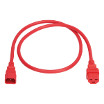 Eaton P037-004-ARD power cable Red 47.2" (1.2 m) IEC C14 C21 coupler