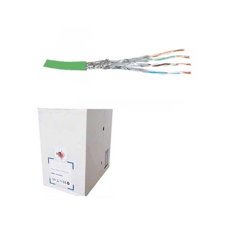 Image of FDL CAT.6a S-FTP STRANDED PATCH CABLE LSZH (305M BOX) - GREEN