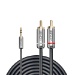 Lindy 1m 3.5mm to Phono Audio Cable, Cromo Line