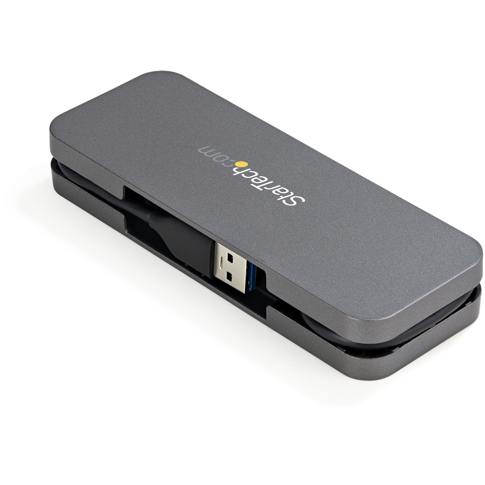 StarTech.com 4 Port USB 3.0 Hub - USB-A to 4x USB-A - SuperSpeed 5Gbps Portable USB 3.1 Gen 1 Type-A Hub - USB Bus Powered - Laptop/Desktop USB Hub with Long Cable 11" & Cable Management