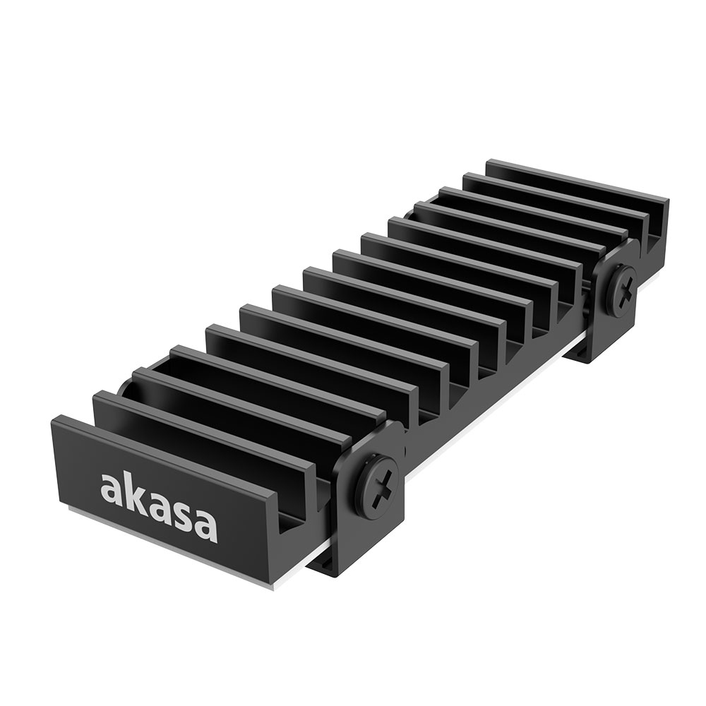 Image of Akasa Gecko Pro Solid-state drive Heatsink/Radiatior Black 1 pc(s)