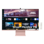 Samsung Smart Monitor M8 S32CM80PUU computer monitor 81.3 cm (32") 3840 x 2160 pixels 4K Ultra HD LCD Pink