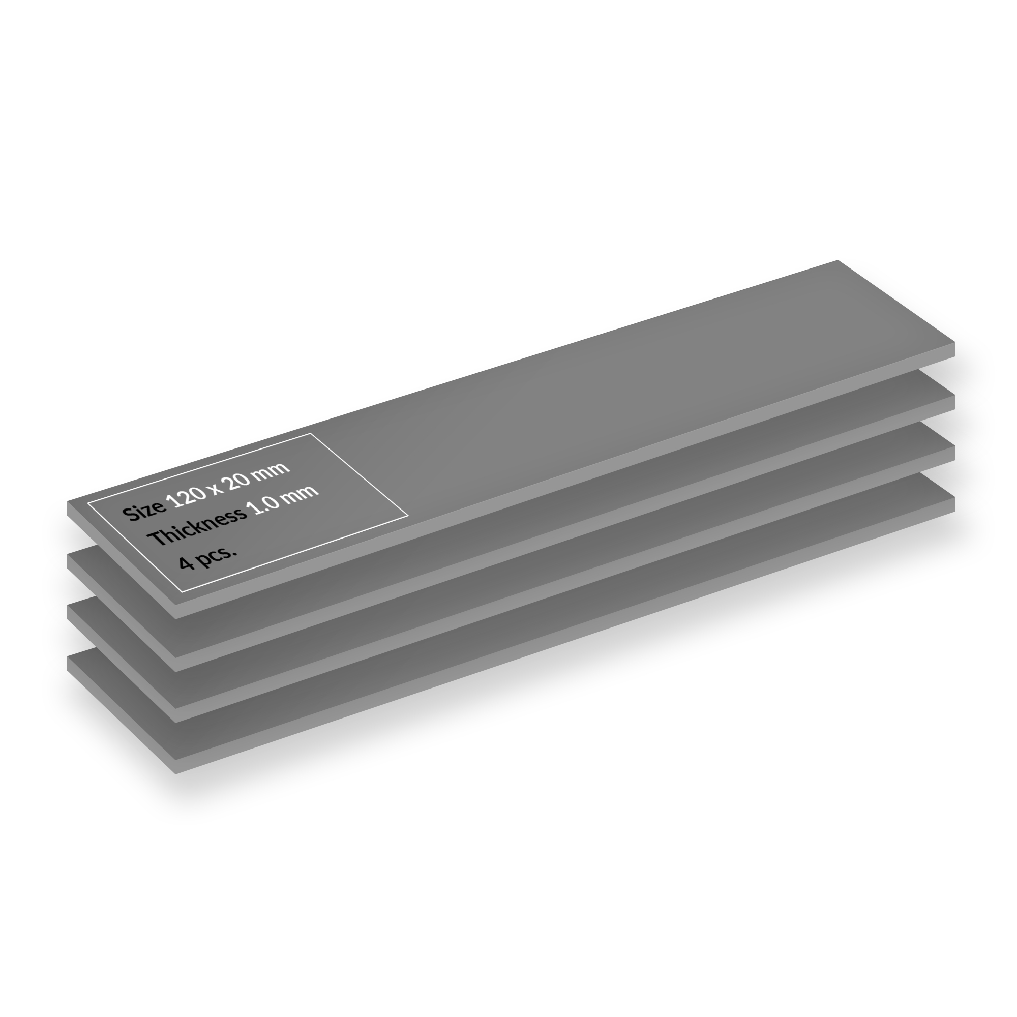 EU Product - Thermal Pad TP-4 120*20mm 1.0mm 4erPack - Cooling Accessory thumbnail
