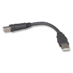 Belkin Pro Series USB 2.0 Device Cable - 6 inches USB cable 5.91" (0.15 m) USB A USB B 0.48 Gbit/s Black