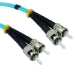 Cables Direct 10MTR ST-ST OM3 50/125 AQUA