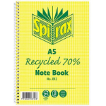 SPIRAX 812 RECYCLED NOTEBOOK A5 120 PAGE