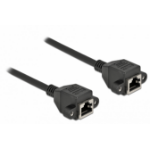 DeLOCK Network Extension Cable S/FTP RJ45 jack to RJ45 jack Cat.6A 3 m black