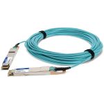 AddOn Networks QDD-400G-AOC20M-AO InfiniBand/fibre optic cable 20 m QSFP-DD Aqua colour, Silver