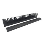 Monoprice 42826 cable organizer Rack Cable management channel Black