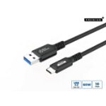 Microconnect USB3.2AC025 USB cable USB 3.2 Gen 2 (3.1 Gen 2) 0.25 m USB A USB C Black