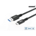 Microconnect USB3.2AC025 USB cable USB 3.2 Gen 2 (3.1 Gen 2) 0.25 m USB A USB C Black
