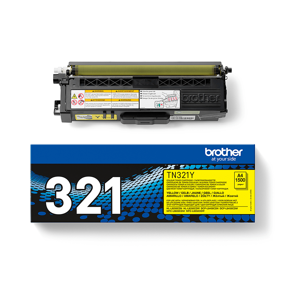 Brother TN-321Y Toner-kit yellow, 1.5K pages ISO/IEC 19798 for Brother DCP-L 8400/8450/HL-L 8250
