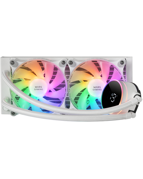 Mars Gaming White Ml-Lcd240 Processor Liquid Cooling Kit 12 Cm 1 Pc(S)