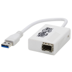 Tripp Lite U336-1G-SFP USB 3.1 to Fiber Optic Gigabit Ethernet Adapter, Open SFP Port for Singlemode/Multimode, 1310 nm, LC