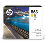 HP F9K39A/863 Ink cartridge yellow 500ml for HP PageWide XL 3920