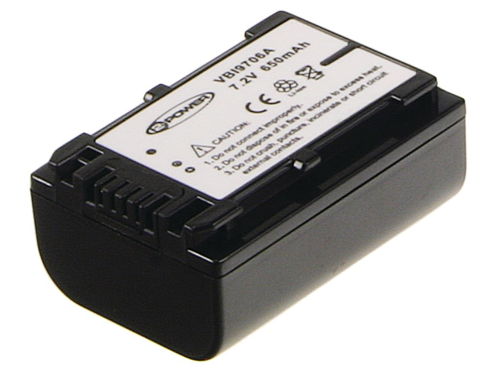 Image of 2-Power Camcorder Battery 6.8v 980mAh