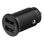 Deltaco USB-CAR124 mobile device charger Black Auto