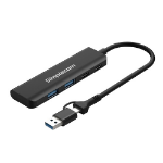 Simplecom CH385 SuperSpeed USB-A and USB-C 4-Port Combo Hub USB 3.2 Gen 1 (2x USB-A and 2x USB-C Ports)