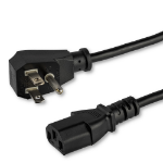 StarTech.com PXTF10115 power cable Black 181.1" (4.6 m) NEMA 5-15P C13 coupler