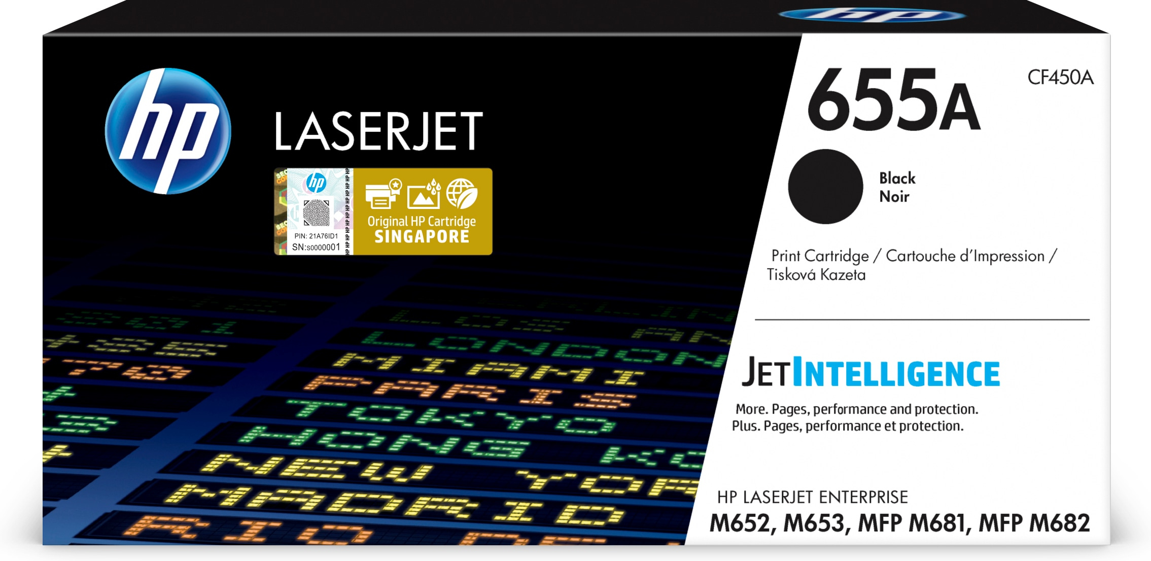 Image of HP CF450A/655A Toner cartridge black, 12.5K pages ISO/IEC 19752...