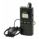 TOA WG-D100R-EB wireless audio transmitter 150 m Black Built-in display
