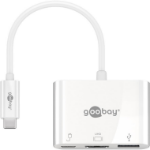 Goobay 51771 laptop dock/port replicator USB 3.2 Gen 1 (3.1 Gen 1) Type-C White