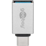 Goobay 51596 cable gender changer USB A USB C Silver