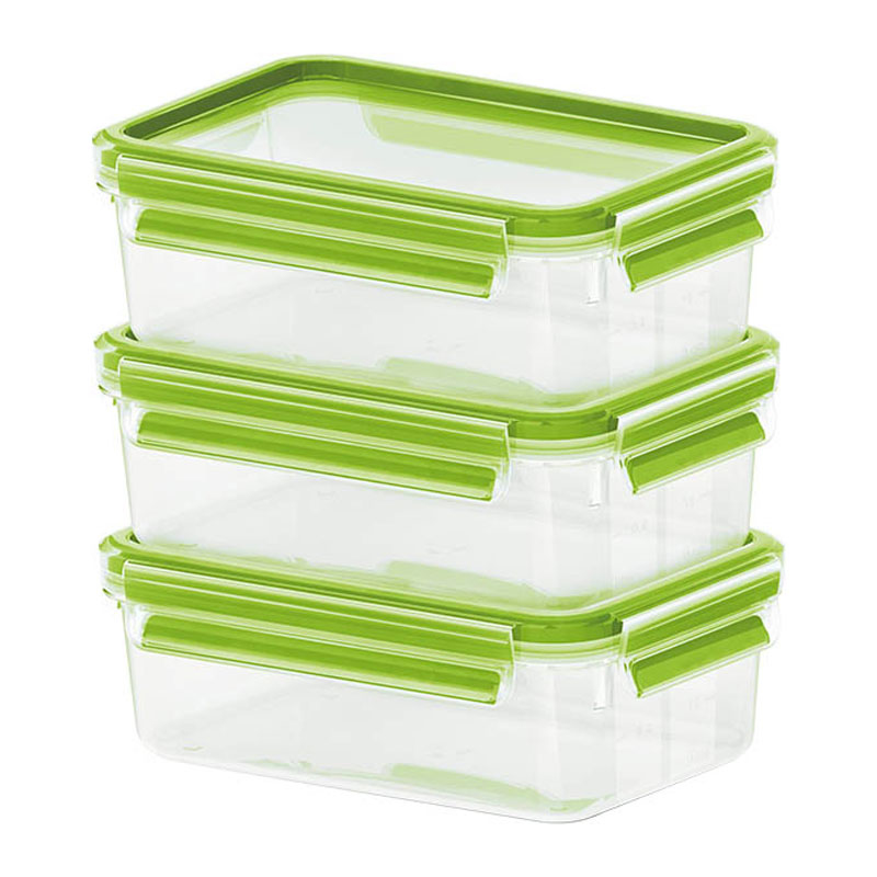 Image of Groupe SEB CLIP & CLOSE - Box - Rectangular - 0.55 L - Green -...