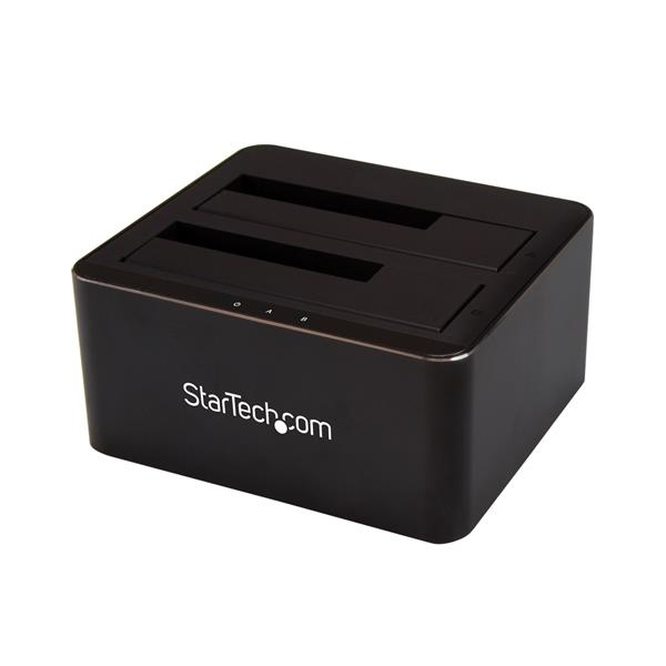 StarTech.com Dual-Bay SATA HDD Docking Station for 2 x 2.5/3.5" SATA SSDs/HDDs - USB 3.0