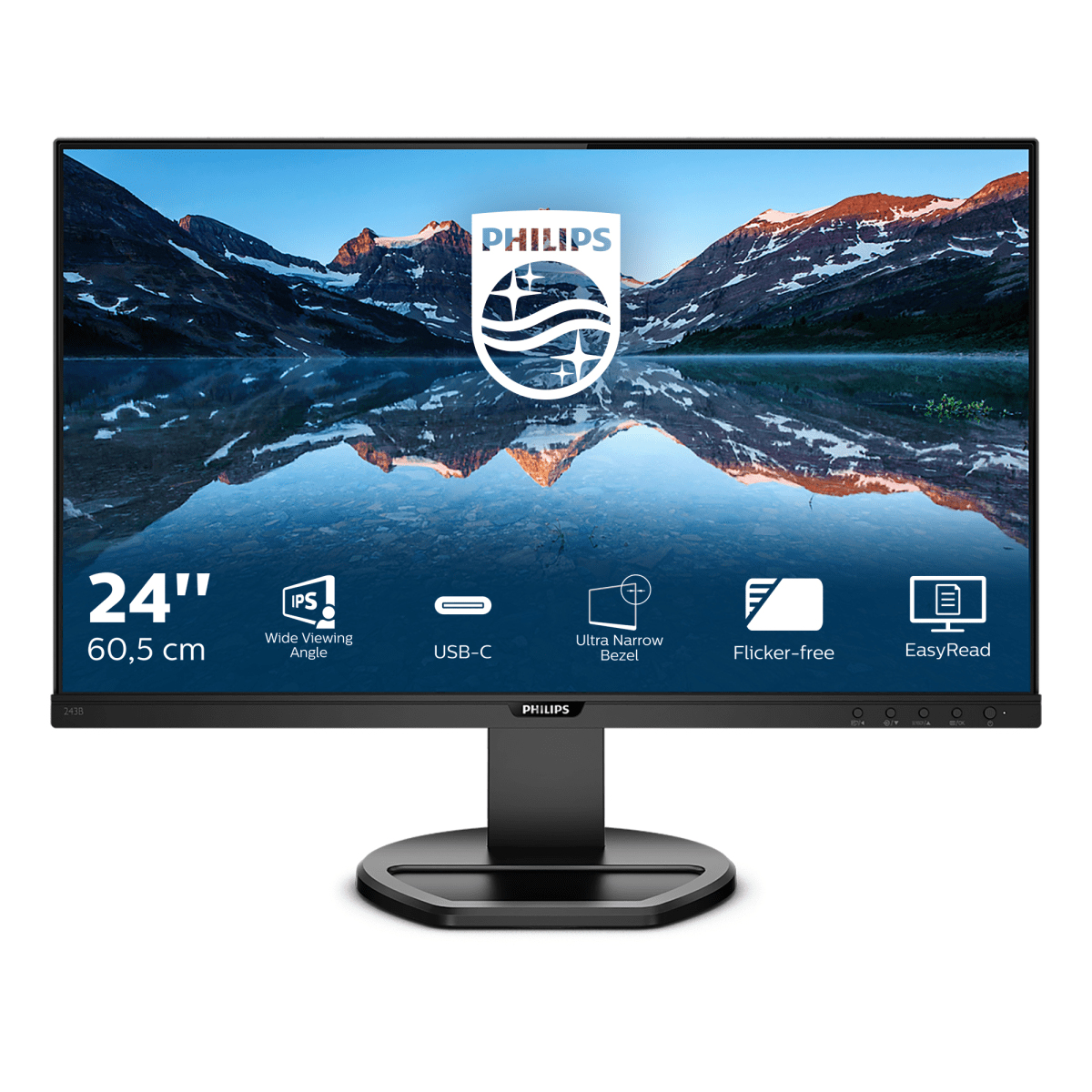 Image of Philips B Line 243B9/00 computer monitor 60.5 cm (23.8") 1920 x...
