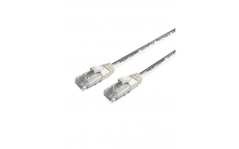 Mercodan UltraFlex Patchkabel KAT6 UTP. 5.0m. Hvid. LSZH Halogenfri. A