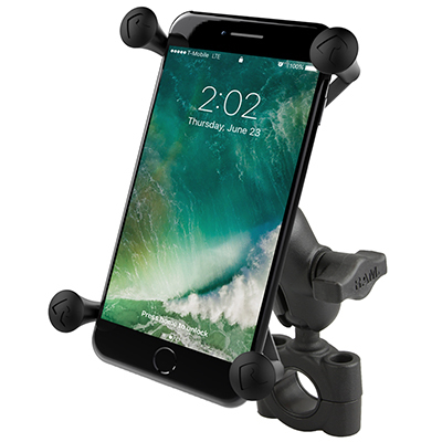 RAM Mounts X-Grip Large Phone Mount with Torque Medium Rail Base