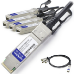 AddOn Networks 40G-QSFP-C-00501-AO InfiniBand/fibre optic cable 19.7" (0.5 m) QSFP+ Black