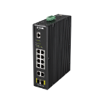 D-Link DIS-200G-12PS network switch Managed L2 Gigabit Ethernet (10/100/1000) Power over Ethernet (PoE) Black