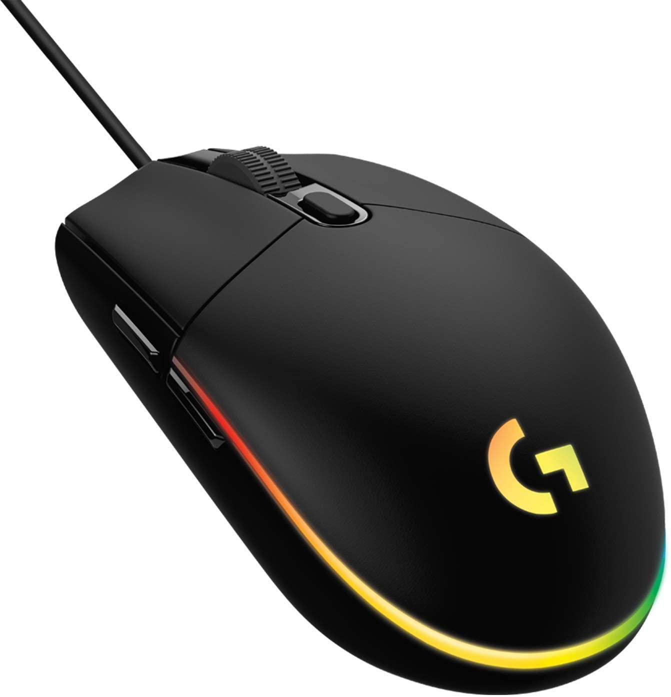 Image of Logitech G G203 LIGHTSYNC Gaming Mouse - USB Type-A - 8000 DPI - 1...