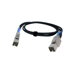 Photos - Cable (video, audio, USB) QNAP САВ-SAS20M-8644 2 m Black, Metallic CAB-SAS20M-8644 