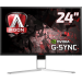 AOC AGON 1 AG241QG Monitor PC 61 cm (24") 2560 x 1440 Pixel Quad HD LED Nero, Rosso