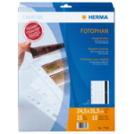 HERMA Negative pockets transparent for 10 x 4 negative stripes 25 pcs.