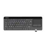 NATEC TURBOT keyboard TV RF Wireless QWERTY Black, Silver