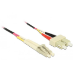 DeLOCK Cable Optical Fibre LC to SC Multi-mode OM4 0.5 m
