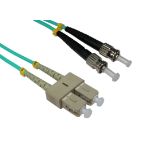 Cables Direct 1m OM3 Fibre Optic Cable ST-SC (Multi-Mode)