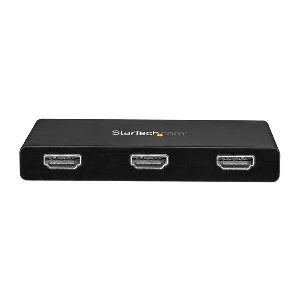 StarTech.com 3-Port Multi Monitor Adapter - USB-C to 3x HDMI Video Splitter - USB Type-C to HDMI MST Hub - Dual 4K 30Hz or Triple 1080p - Thunderbolt 3 Compatible - Windows Only