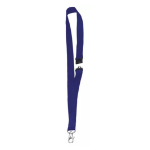 Announce Blue Textile Badge Necklace