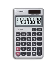 Casio SL-300SV calculator Pocket Display Silver