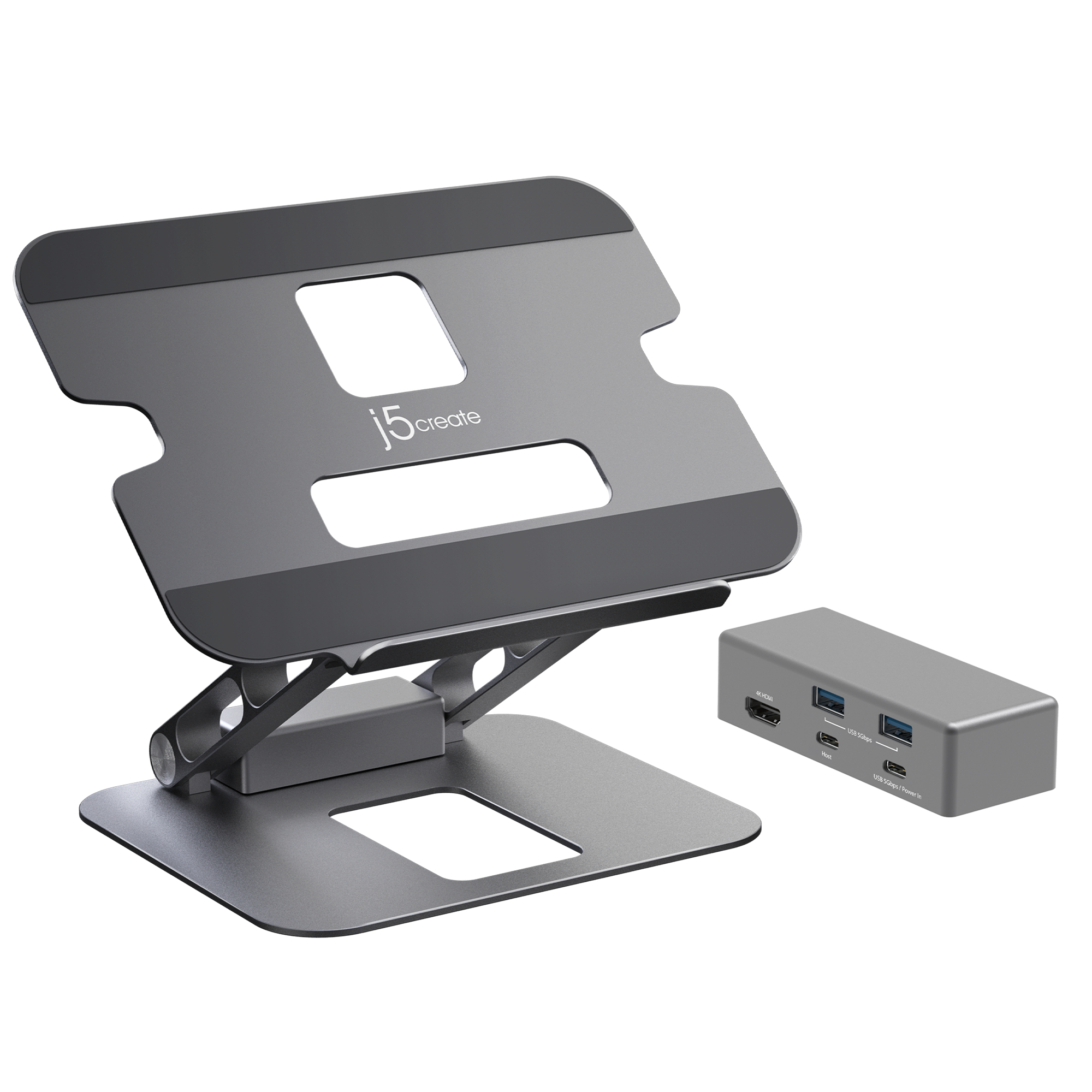 Image of j5create JTS327 Multi-Angle 4K Docking Stand