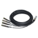 HPE X242 QSFP 4x10G SFP+ 3m DAC cable de fibra optica SFP+ Negro