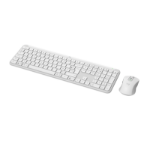 Logitech 920-012595 keyboard Mouse included Office RF Wireless + Bluetooth AZERTY French White
